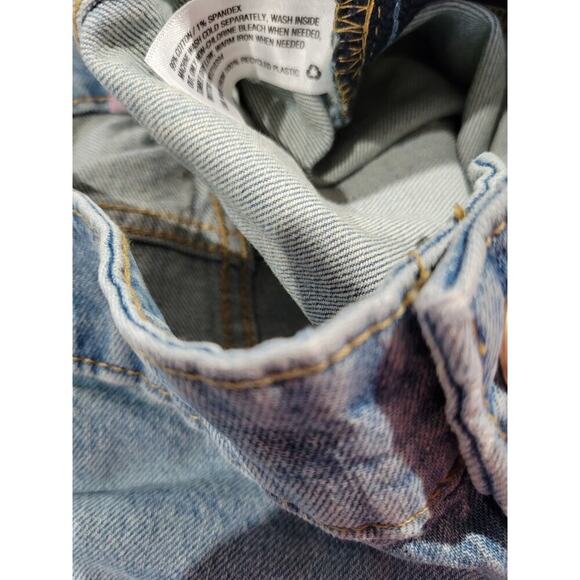 Isabel Maternity by Ingrid Isabel Women's Side Panel MIDI Maternity Jean Shorts - Picture 7 of 9